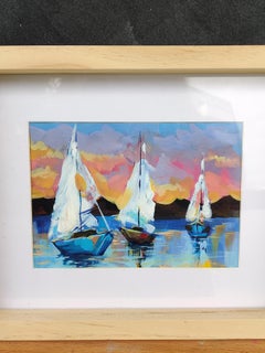 Sailboats at Sunset