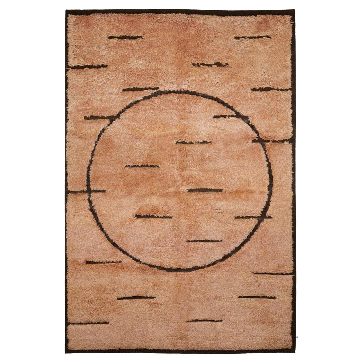Dawn Area Shag Rug, Hand knotted -6'x9' For Sale