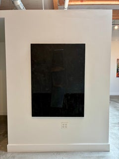 „Behind Me“: Gips und Pigmente auf Holztafel, 2010er Jahre, Neu, 48 x 35