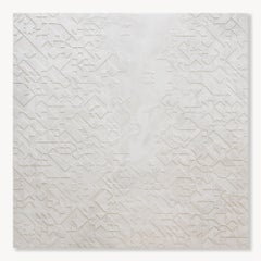 Torn : Tadelakt marocain sur panneau en bouleau de la Baltique sur mesure, années 2010, neuf, 40 x 40