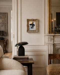 Arte da parete dipinta a mano Dawn in Saint-Germain di George Lamiè, metà del secolo scorso.