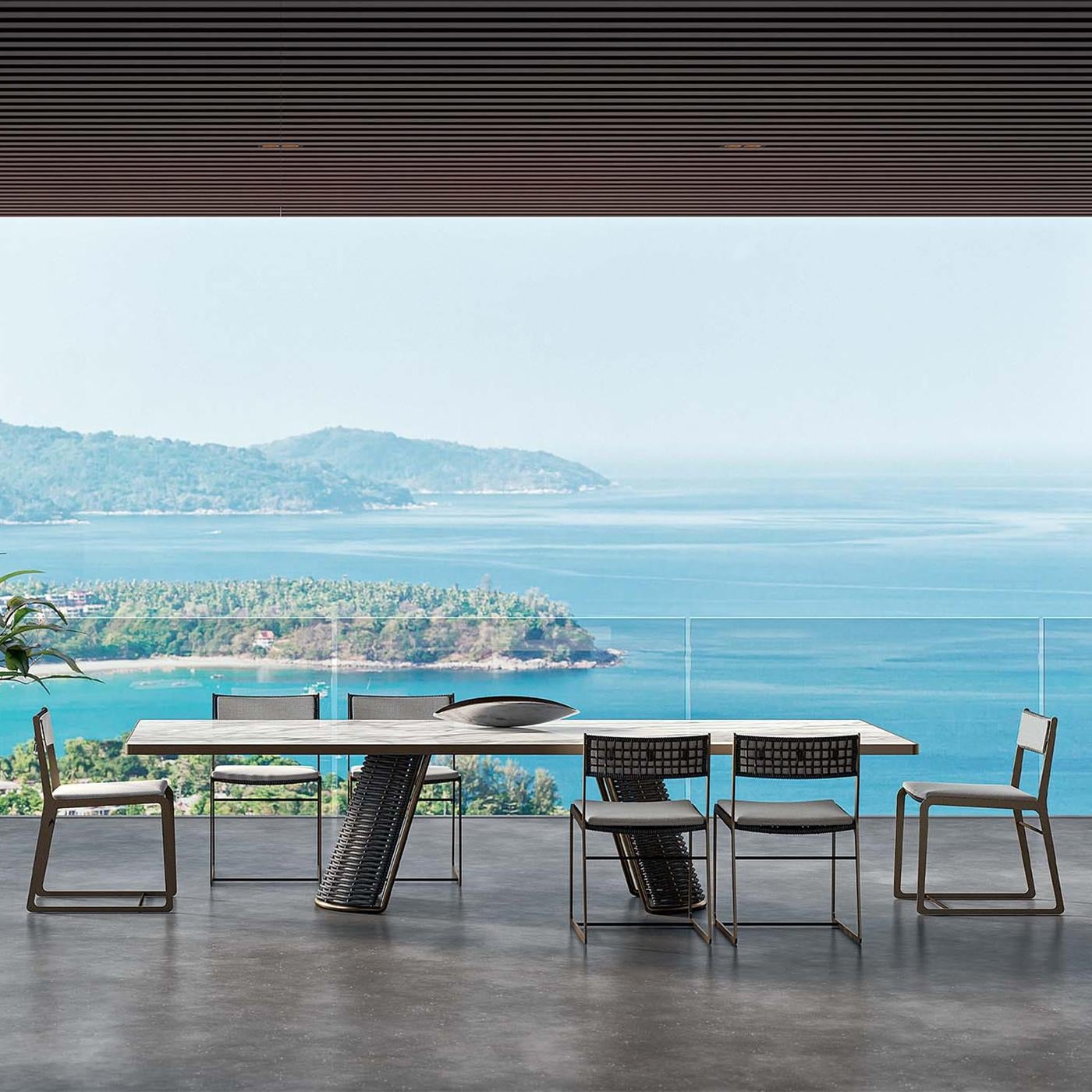 Contemporary Dawn Outdoor Dining Table For Sale