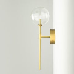 Dawn Single Brass Wall Sconce by Schwung