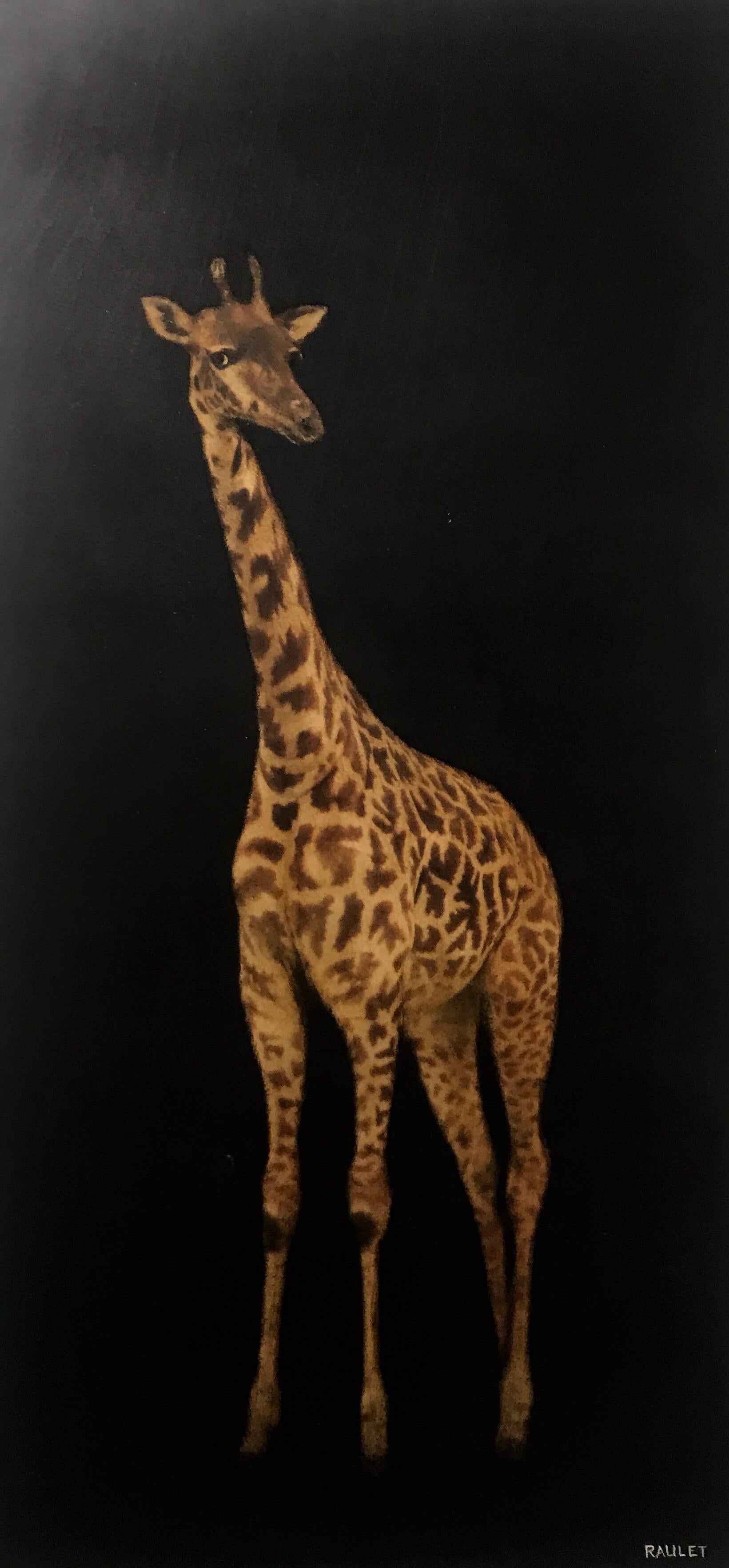 body paint giraffe