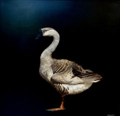 What's Good for the Goose by Dawne Raulet Contemporary Animal Painting on Panel