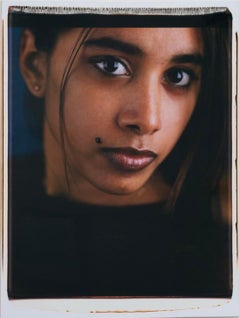Double Portrait:  Original Photograph Diptych of Young Indian Woman, Mounted