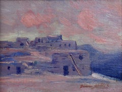 "The Hopi Reservation" Seltene Adobe-Szene von Dawson Dawson-Watson um 1927