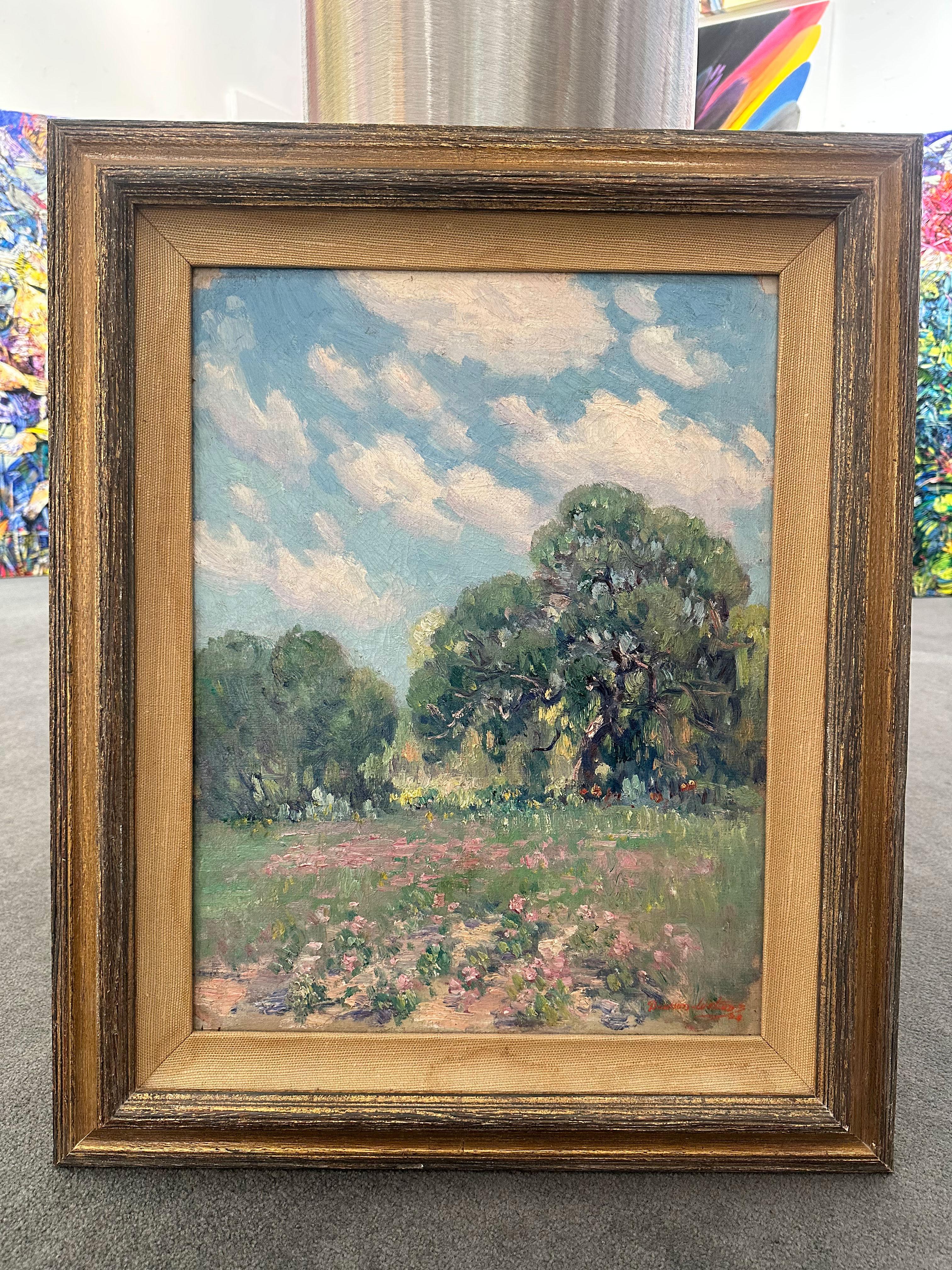 Original „Springtime Blooms“ von Dawson Dawson-Watson, Öl auf Leinwand, 21x16 in. im Angebot 1