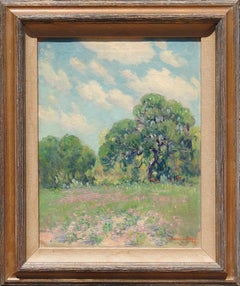 Originale "Springtime Blooms" di Dawson Dawson-Watson, olio su tela, 21x16 pollici.