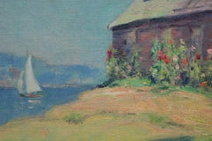 Pastoral Coastal Landscape in Pastel Tones
