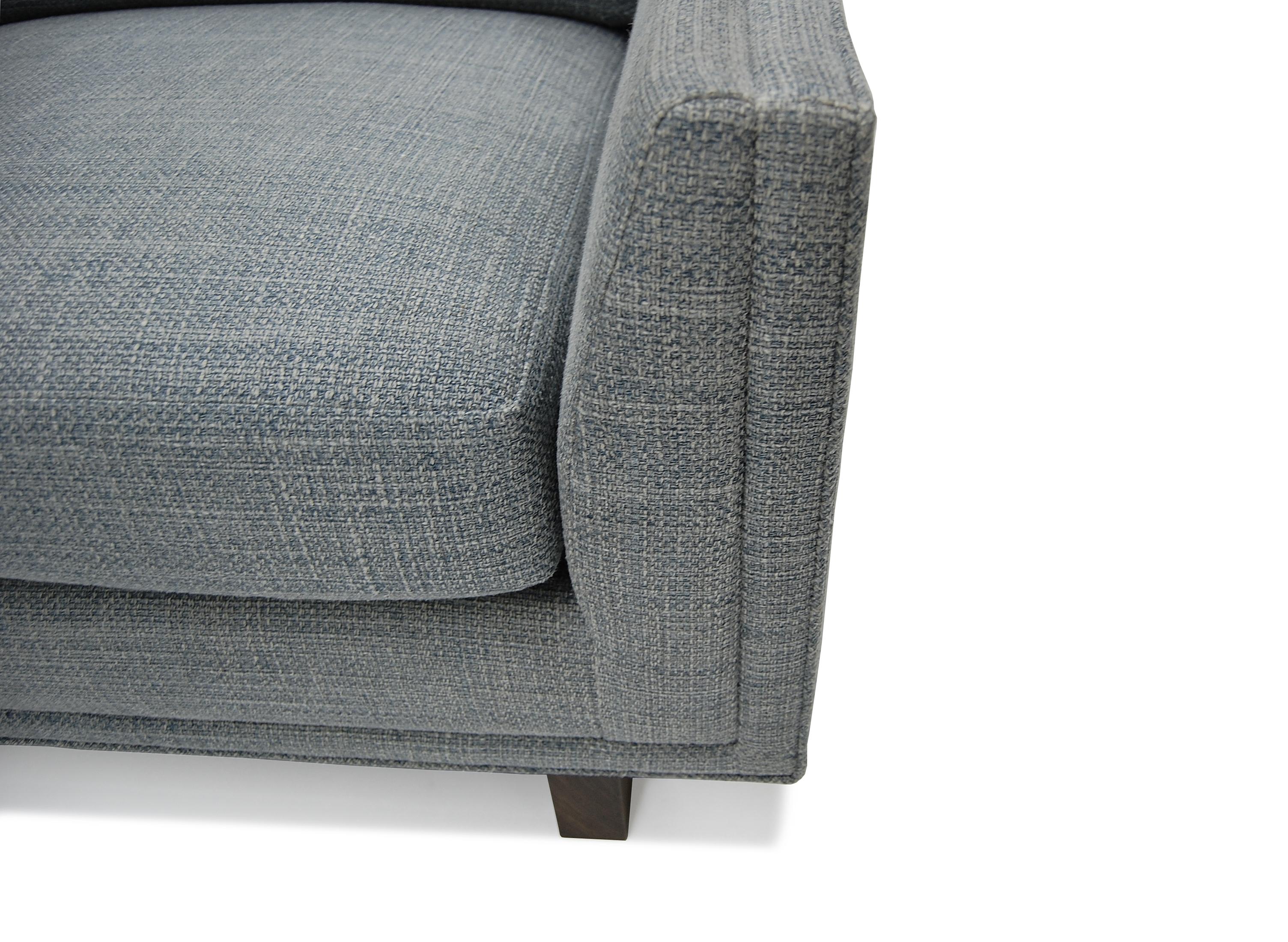 Autre Sectionnelle Dawson Armsnut Frame Walnut Frame Trim detail loose seat & back cushions piping en vente