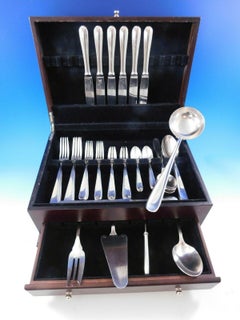 Dax by Christofle France Silver Plated Flatware Set Service, 42 Pieces