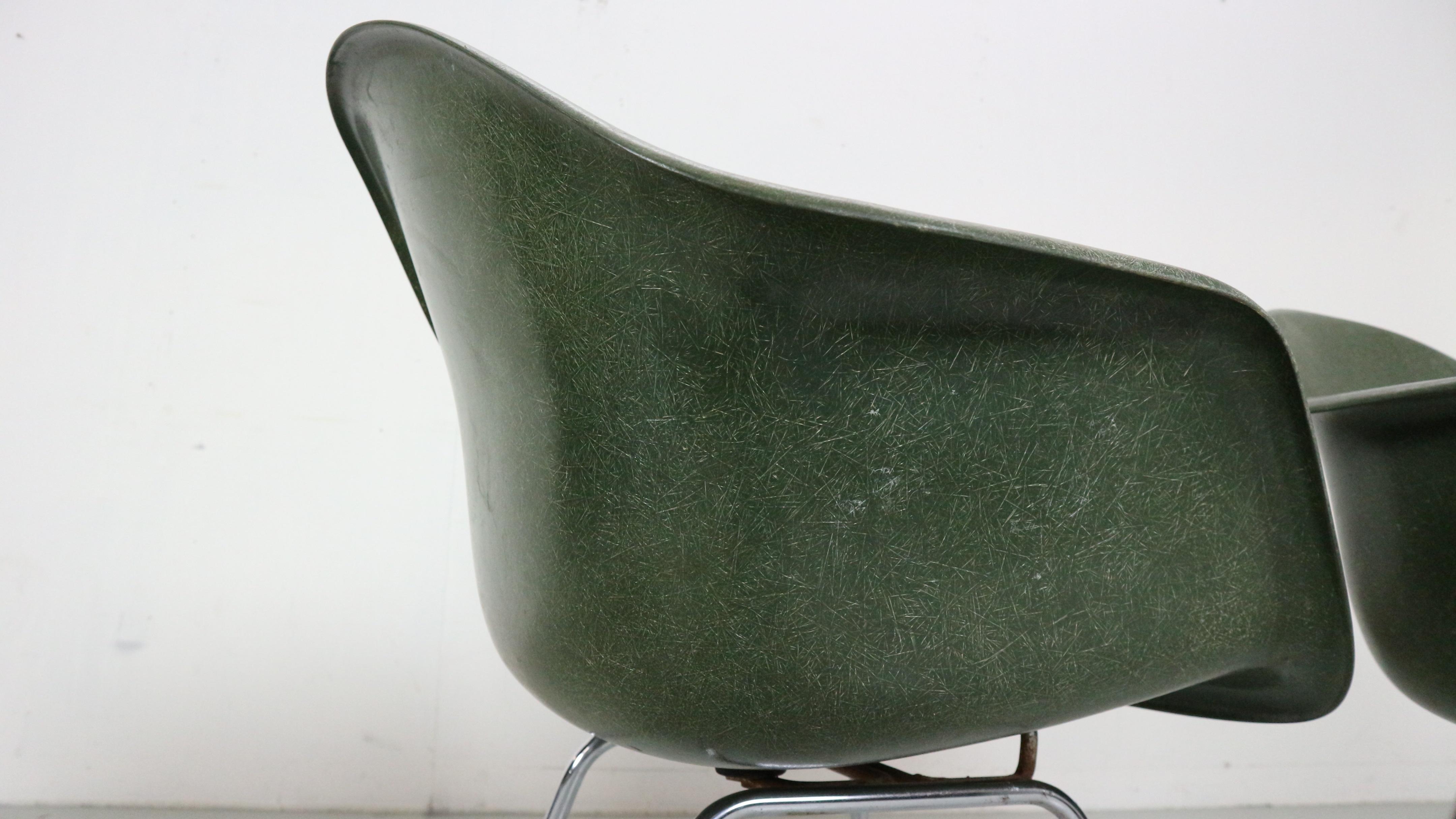 Satz von 4 Esszimmerstühlen „DAX“ von Charles & Ray Eames für Herman Miller, 1950er Jahre 9