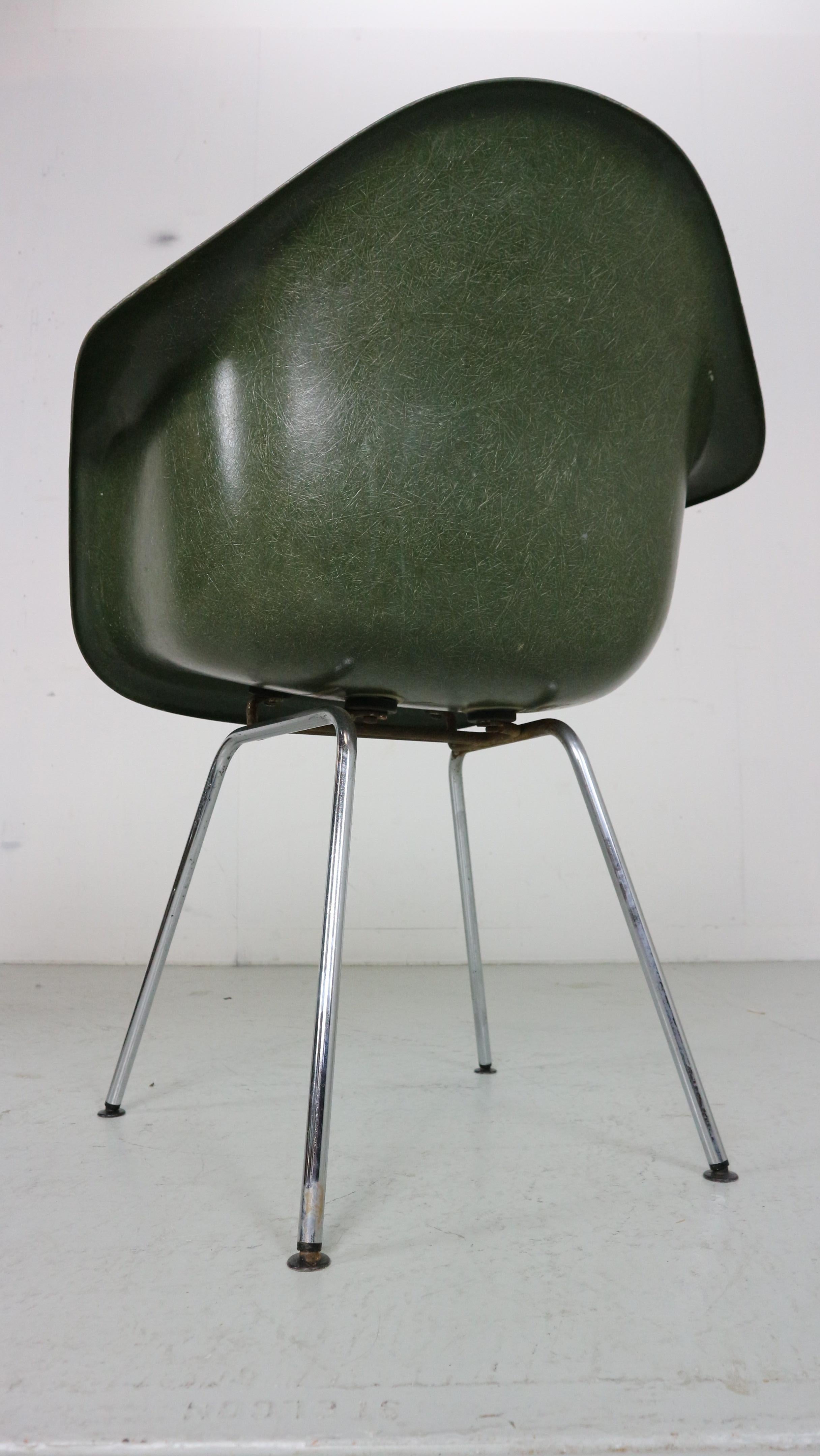Satz von 4 Esszimmerstühlen „DAX“ von Charles & Ray Eames für Herman Miller, 1950er Jahre 11
