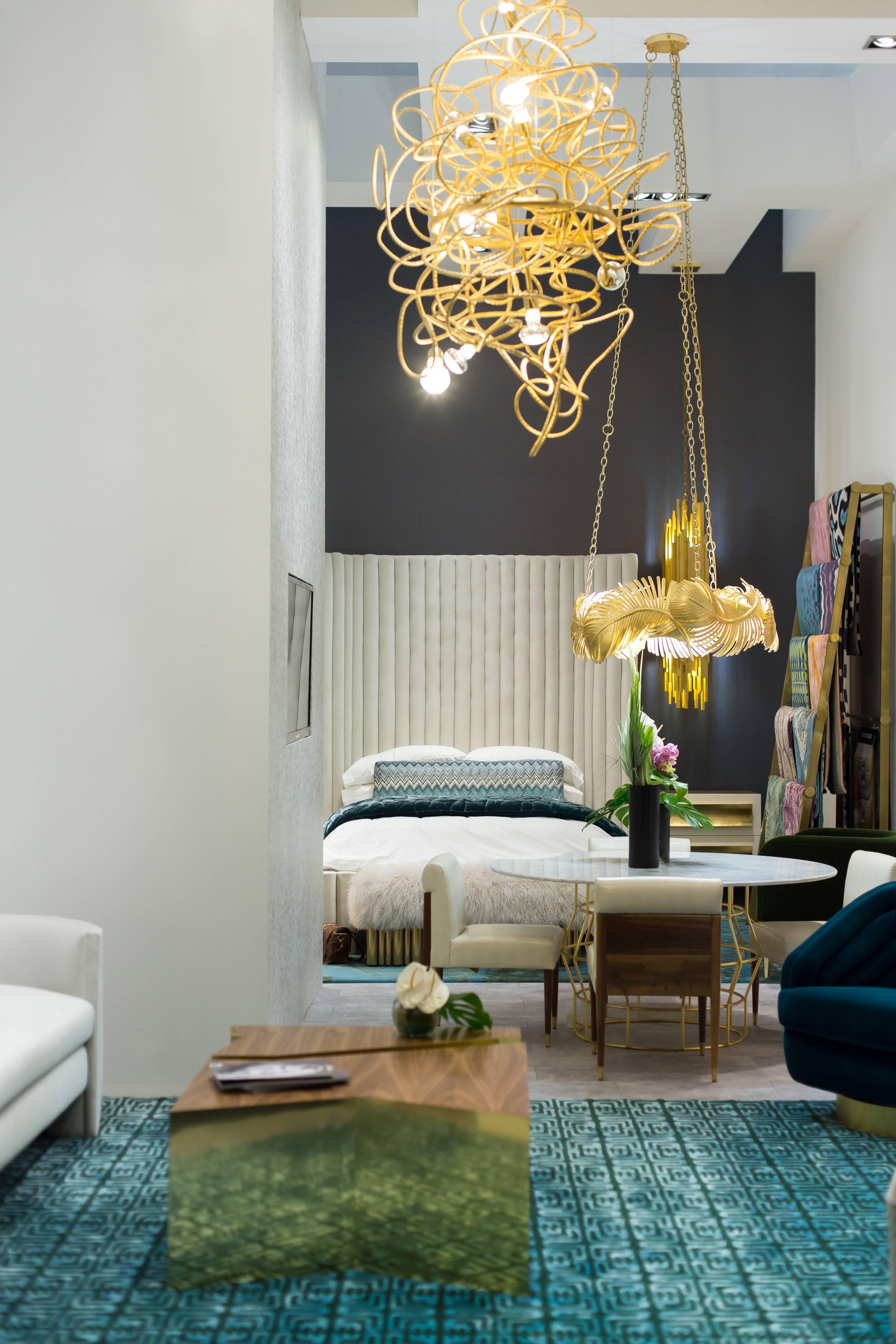 modern gold chandelier