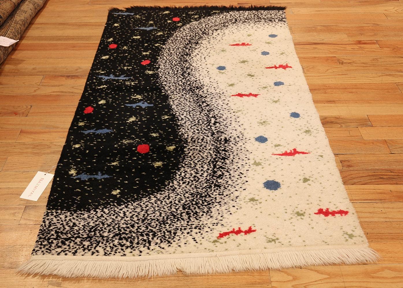 Wool Vintage Scandinavian Rug.Size: 3 ft 6 in x 5 ft 10 in For Sale