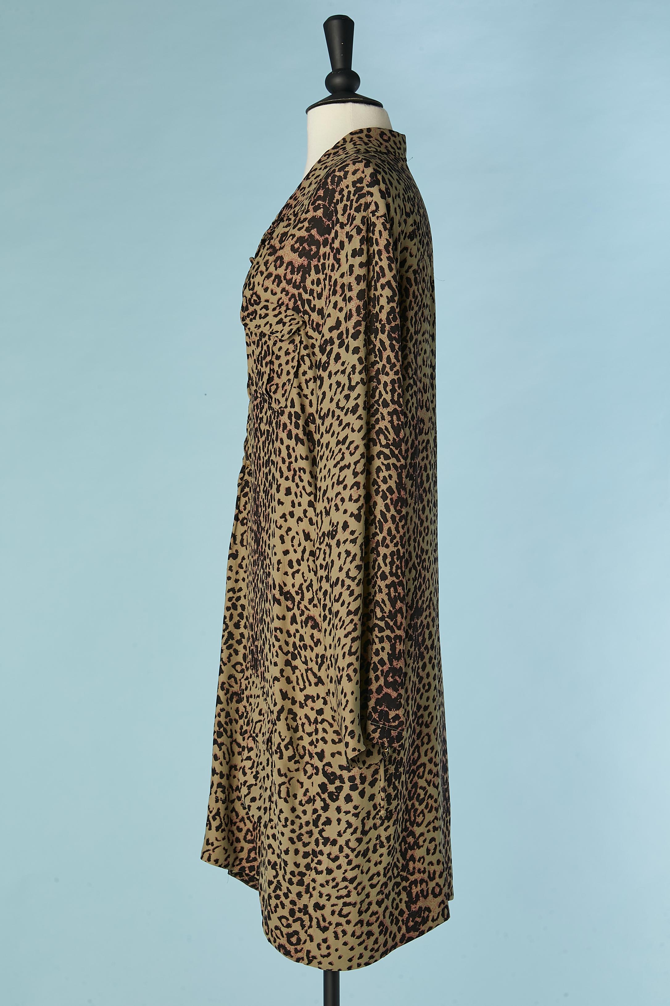 De las mujeres Vestido de día con encajes y estampado de leopardo LAURENCE DOLIGÉ en venta