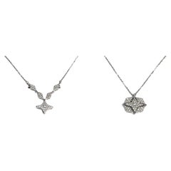 Day to Night 18K White Gold Convertible Necklace
