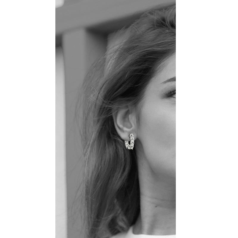 Im Angebot: Baguette Diamant Inside Out 14K Gelbgold Ohrringe () 6