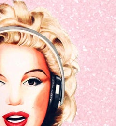 Marylin Rosa Diamant Staub signierte Straßenkunst alte Meister Techniken