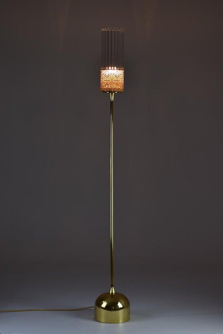 Brass Daya-F101 Glass Modern Openwork Floor Lamp