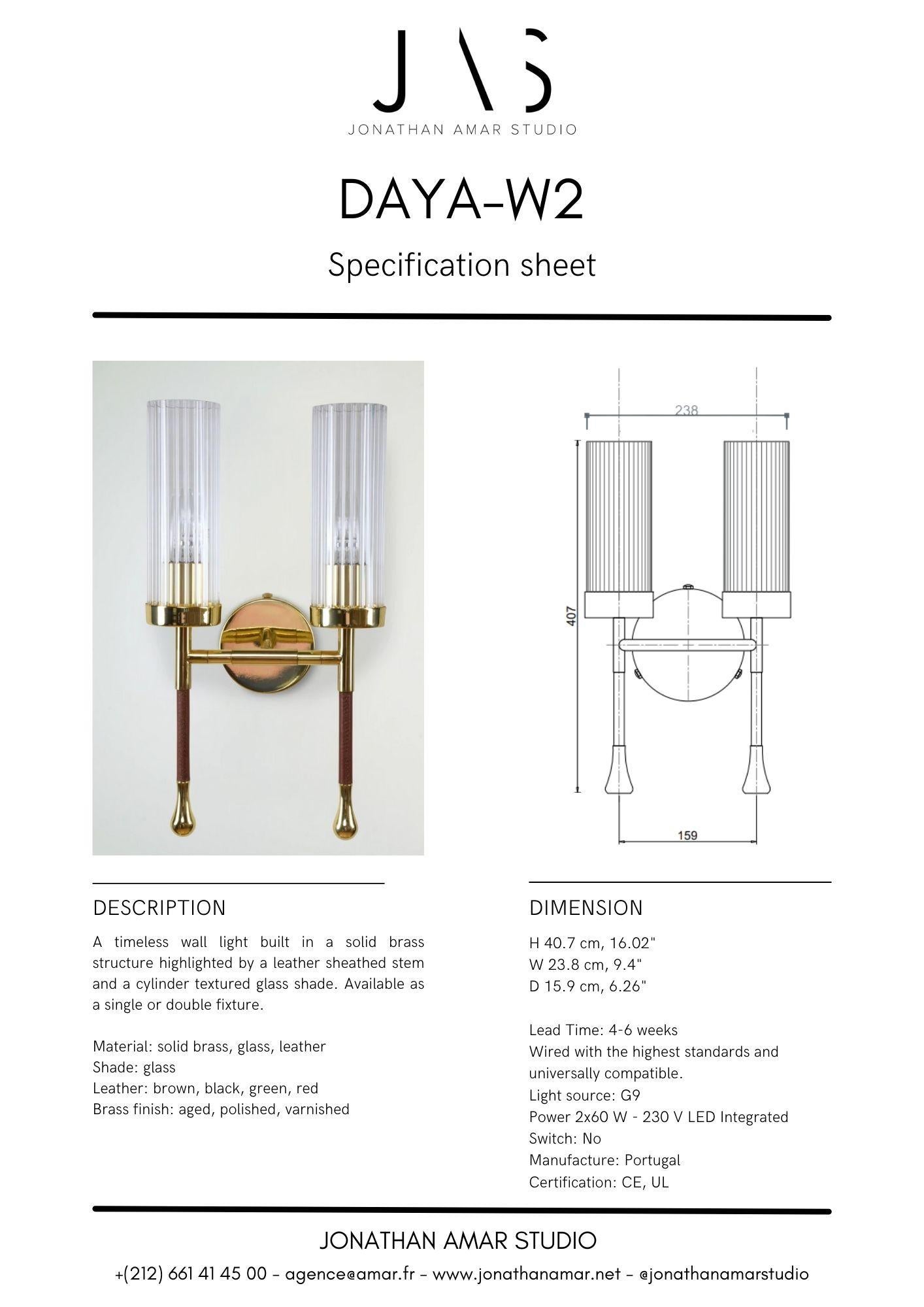 Portoghese Daya-w2 Applique in ottone, collezione Flow 2 in vendita