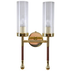 Daya-w2 Brass Wall Light, Flow 2 Collection