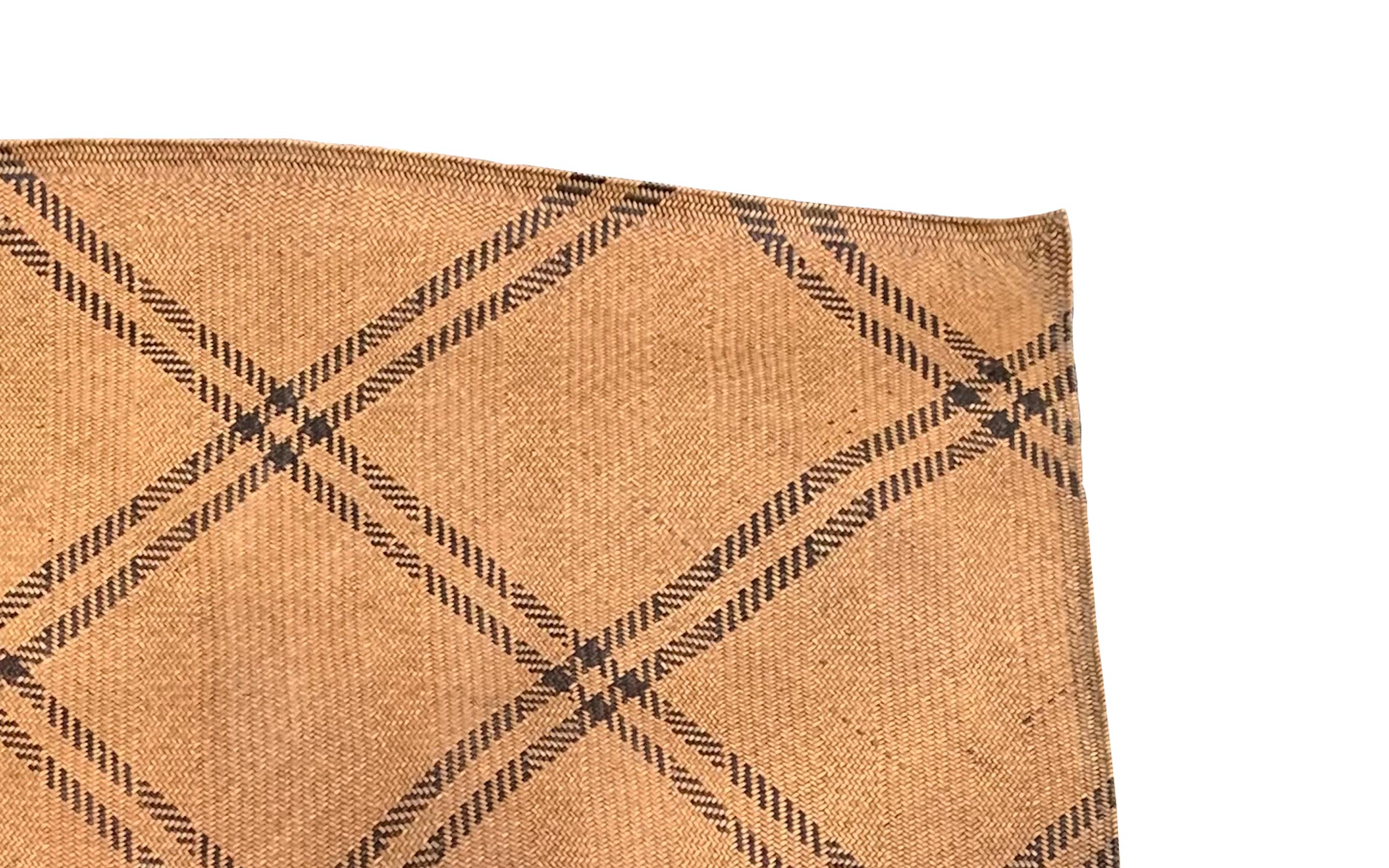 Hand-Woven Dayak Tribe Mat, Kalimantan, Indonesia, Mid-20th Century  For Sale