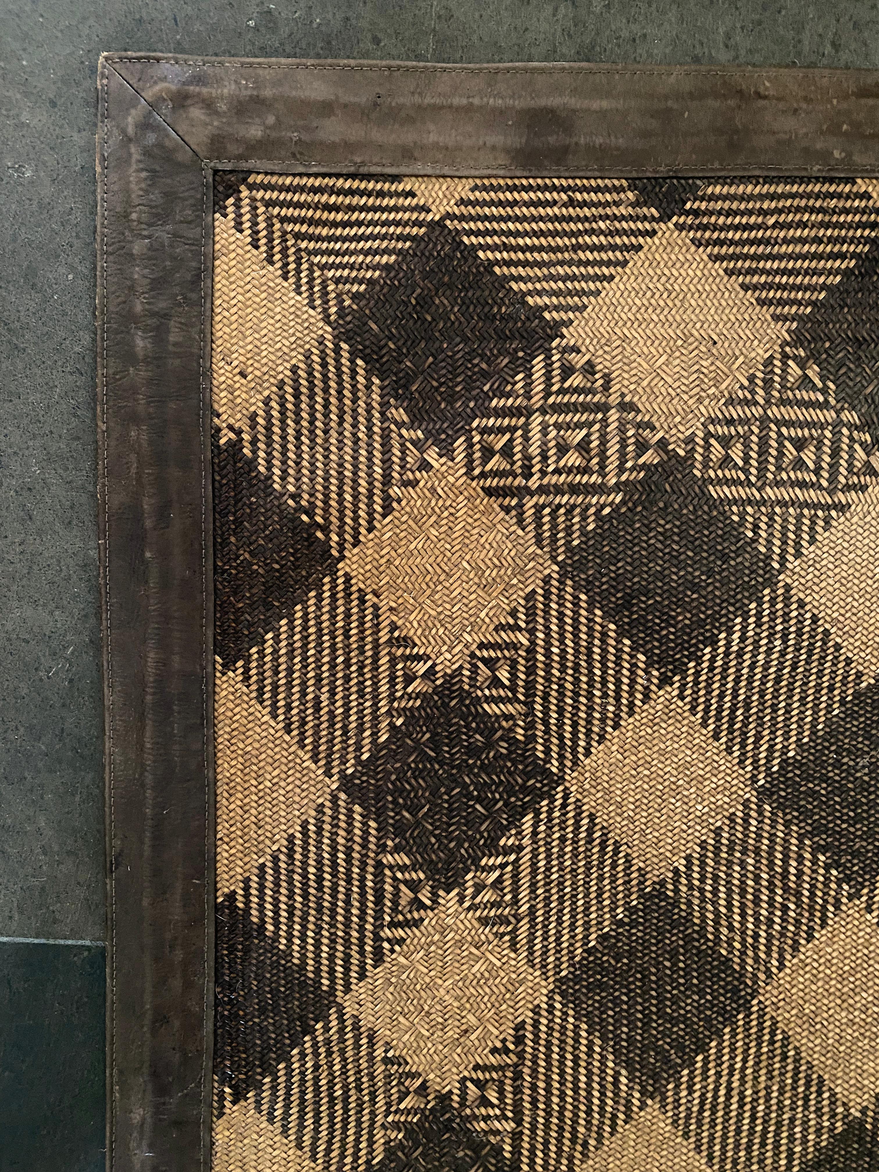 Tribal Dayak Tribe Mat, Kalimantan, Indonesia, Mid-20th Century For Sale