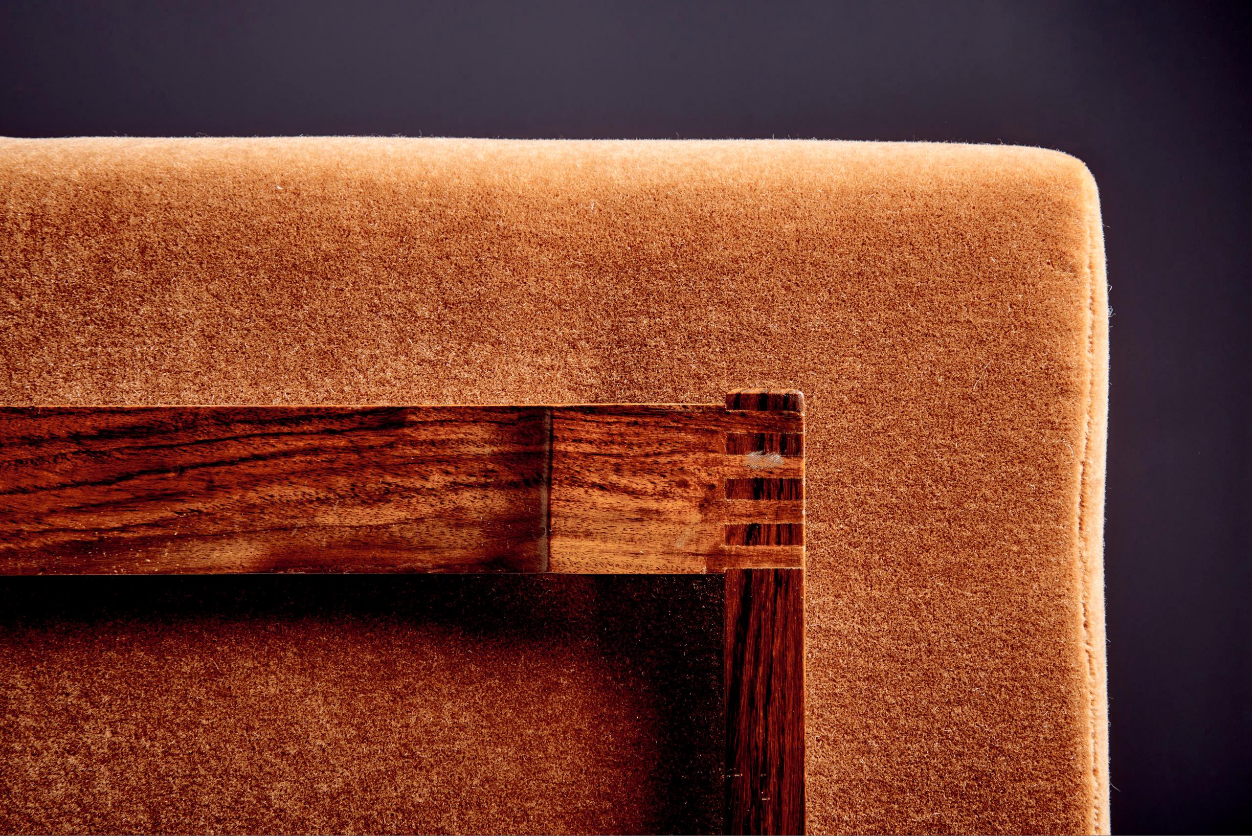 Daybed 882 de Gianfranco Frattini para Cassina en Mohair marrón recién tapizado en venta 7