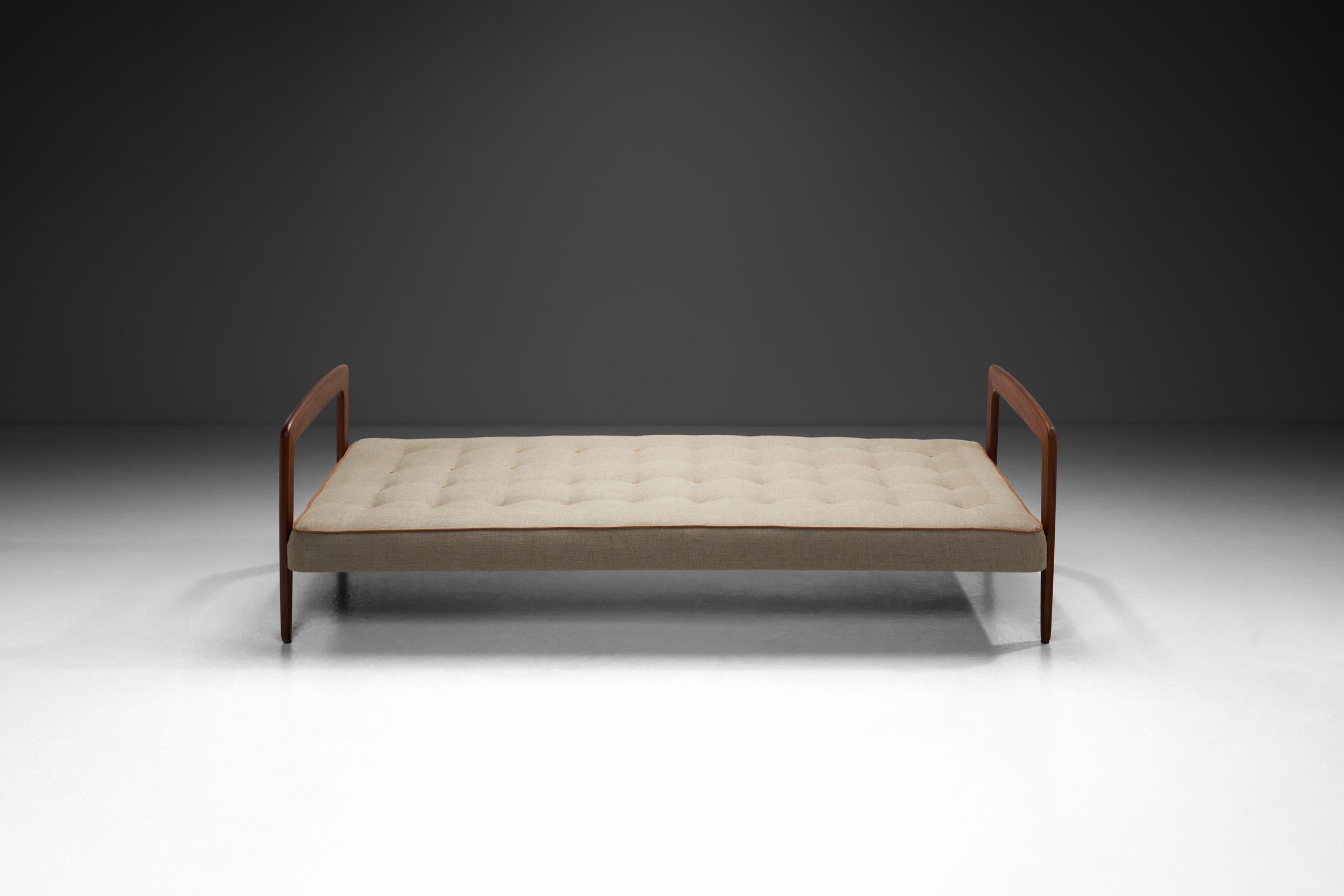 Daybed de Johannes Andersen para Østergaard & Thaarsti, Dinamarca Años 50 en Bueno estado para la venta en Utrecht, NL