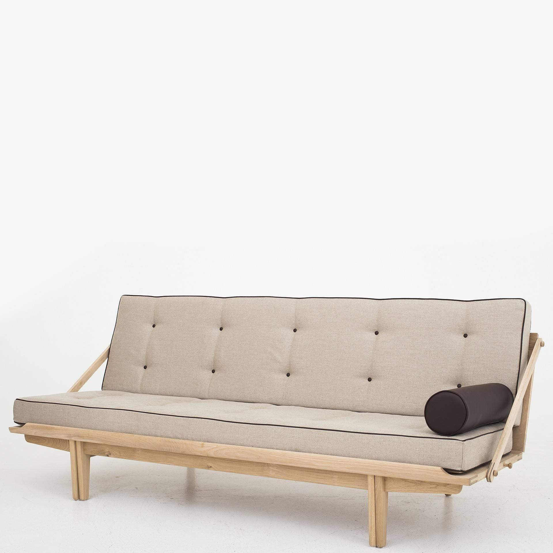 Poul Volther's daybed from 1959 is the first piece of furniture that has been put into production by Klassik in collaboration with Poul Volther's own family. The daybed is made in Denmark and is available with frame of walnut or oak. The mattress is