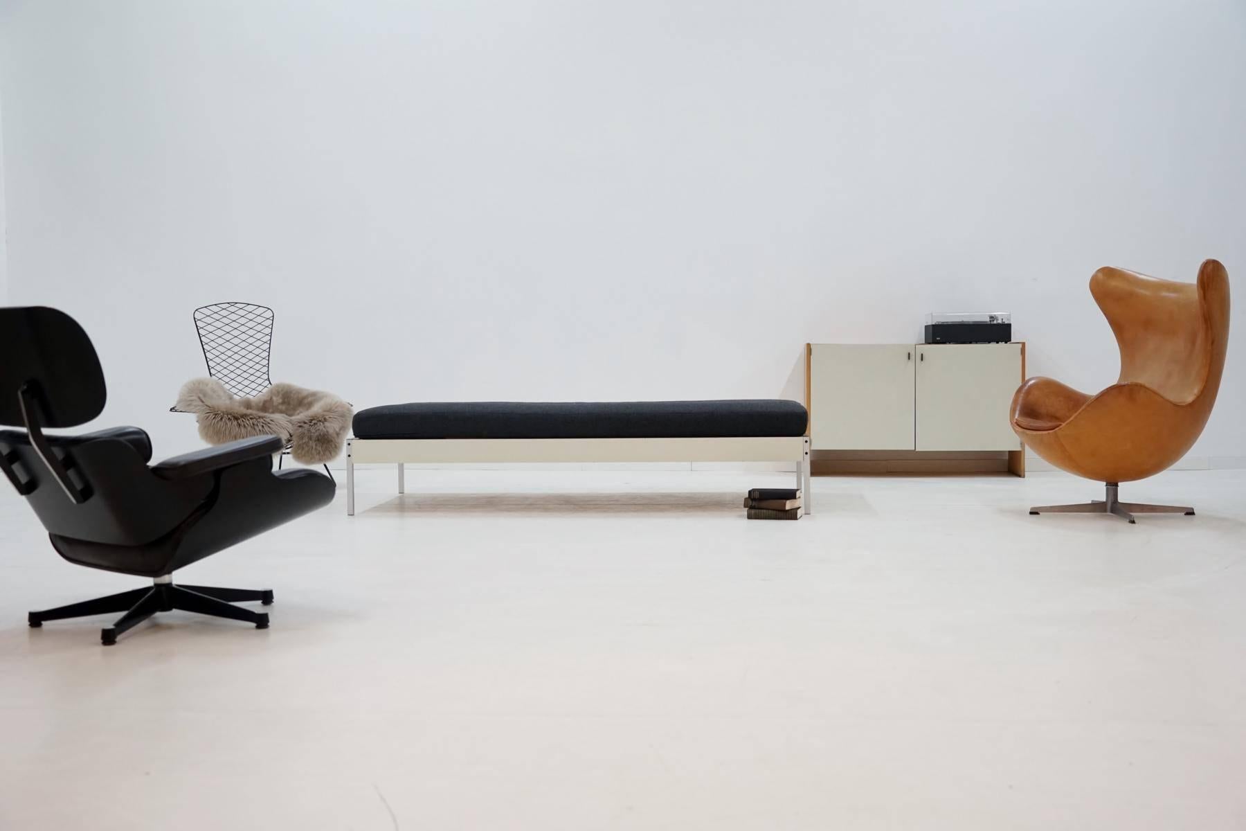 Fabric Daybed Canapé Couch by Dieter Rams 1950s Bedframe