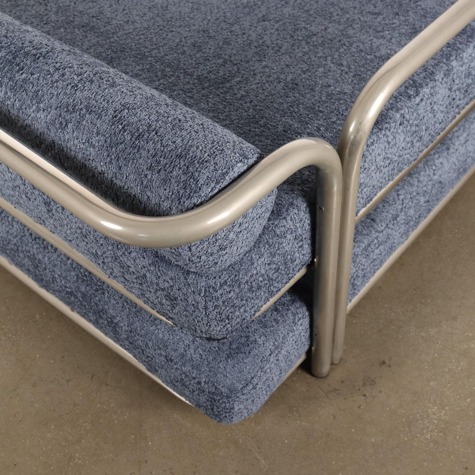 Metal Daybed con letto estraibile 'Locus Solus' di Gae Aulenti anni 60 For Sale