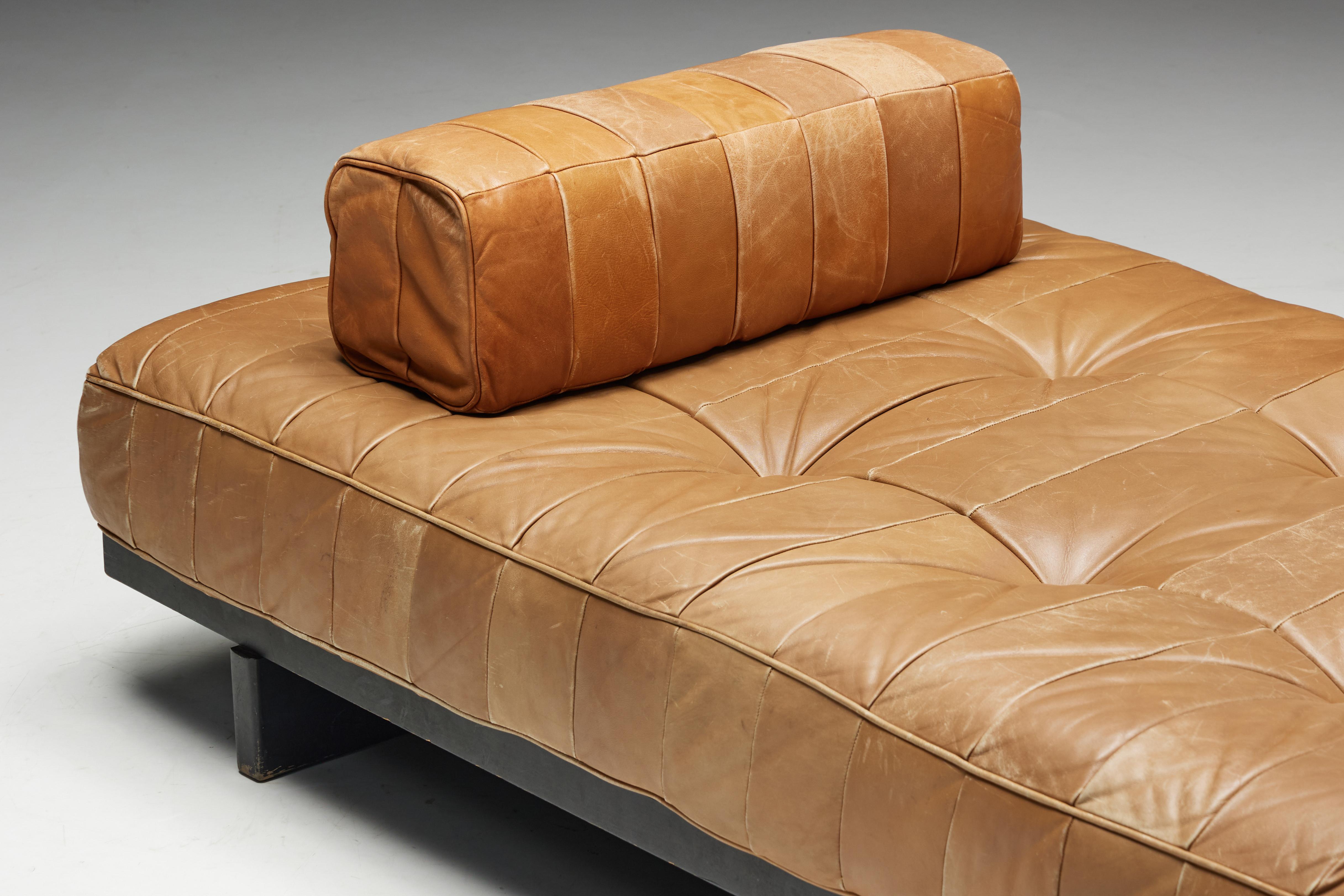 Daybed DS80 by De Sede in Cognac Leather, Switzerland, 1970s 6