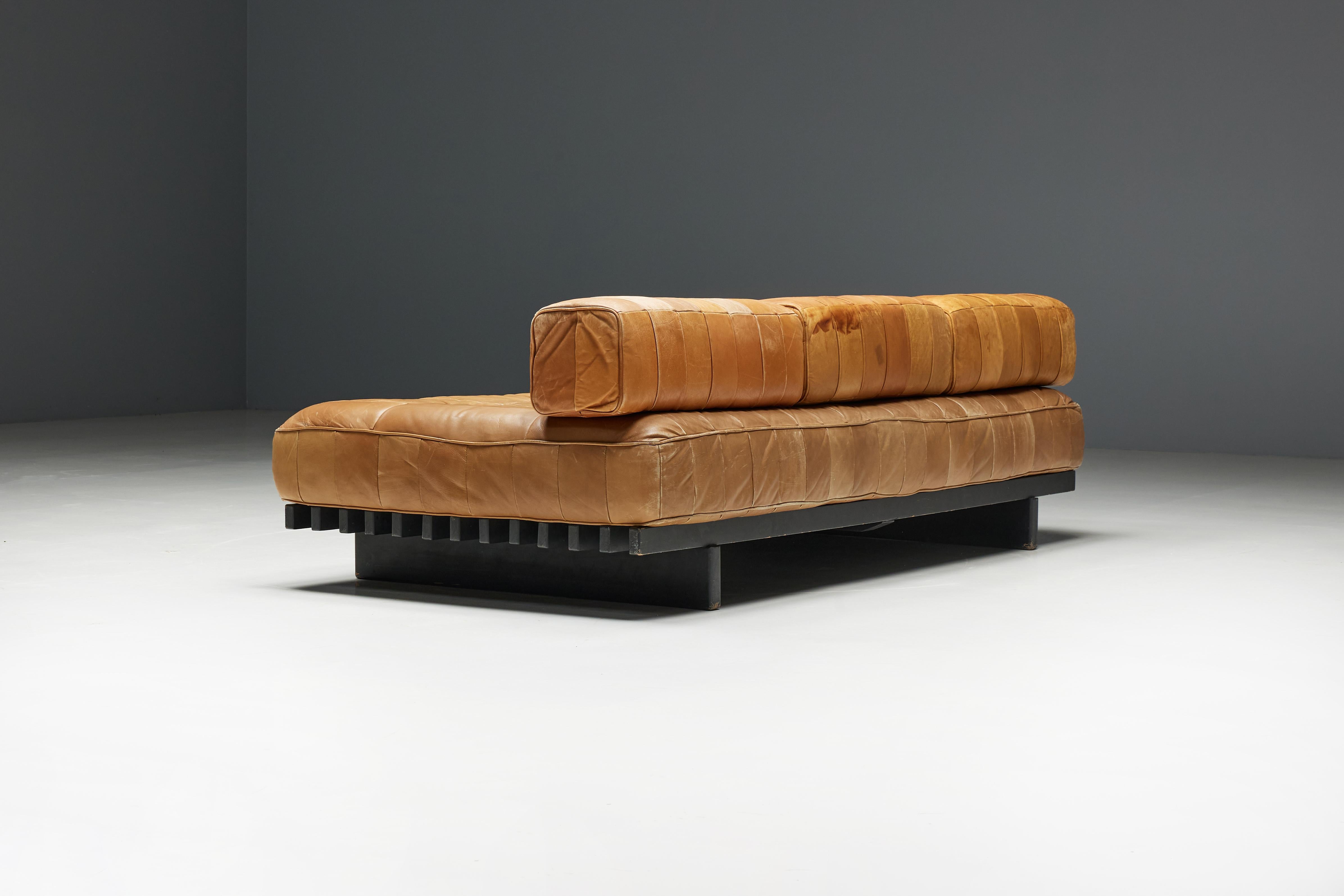 Late 20th Century Daybed DS80 by De Sede in Cognac Leather, Switzerland, 1970s