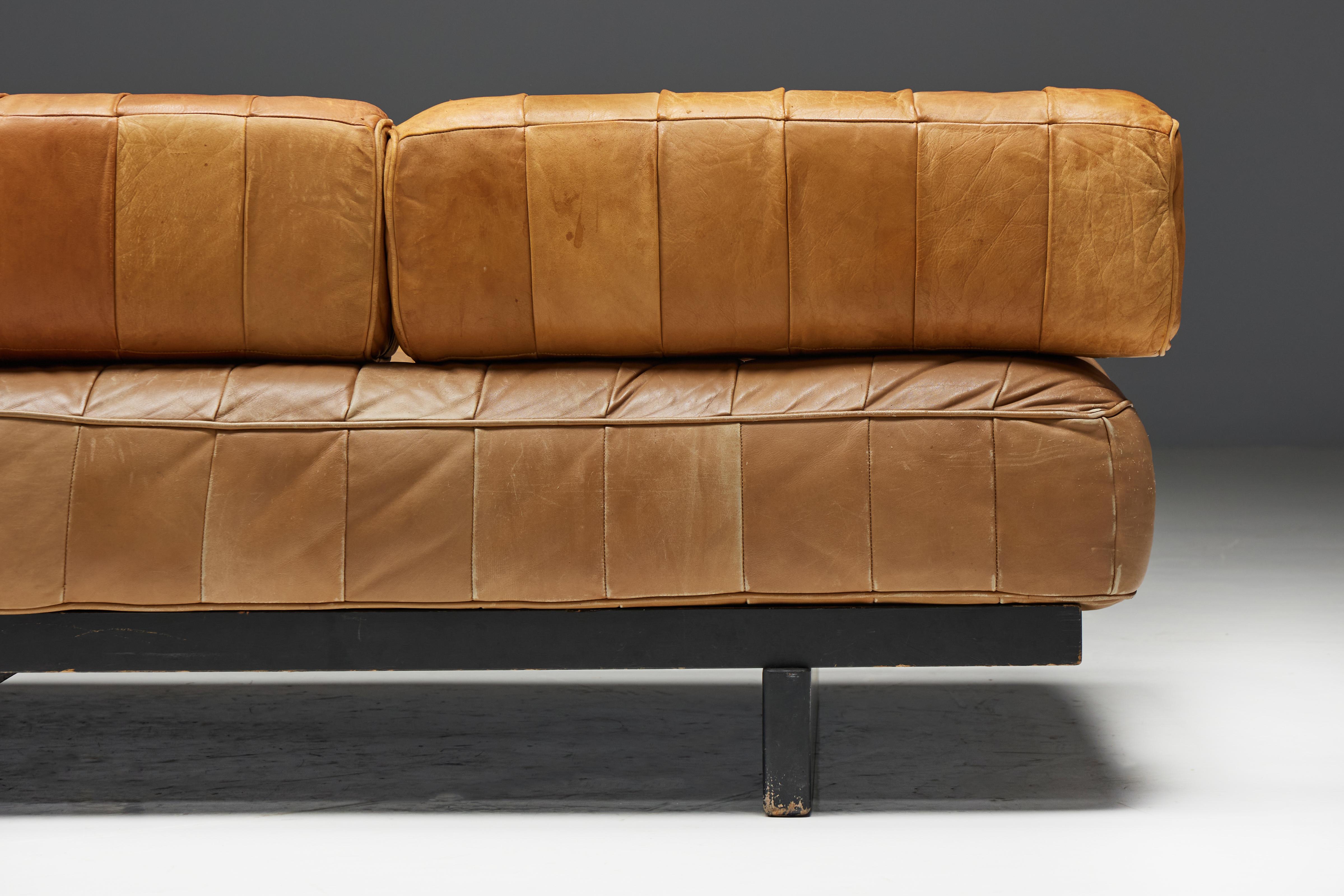 Daybed DS80 by De Sede in Cognac Leather, Switzerland, 1970s 3