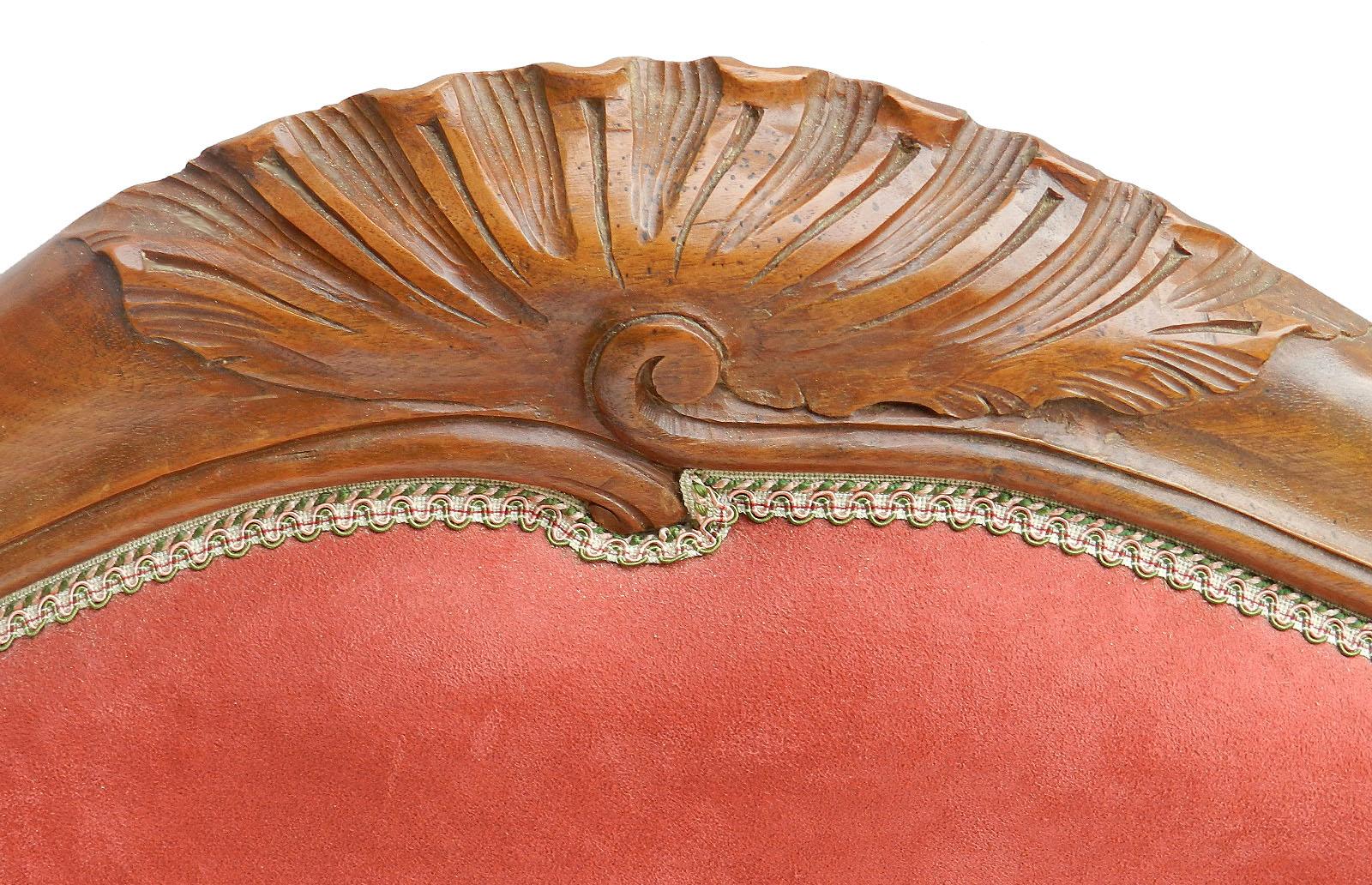 Daybed Französisch Antike 19. Jahrhundert Louis XV Wiederbelebung Sofa verwenden oder wiederherstellen
gepolstert in faux Wildleder Stoff derzeit ist dies leicht geändert:: um Ihr Interieur 
Sehr guter antiker Zustand solide und solide Top-Stoff ist