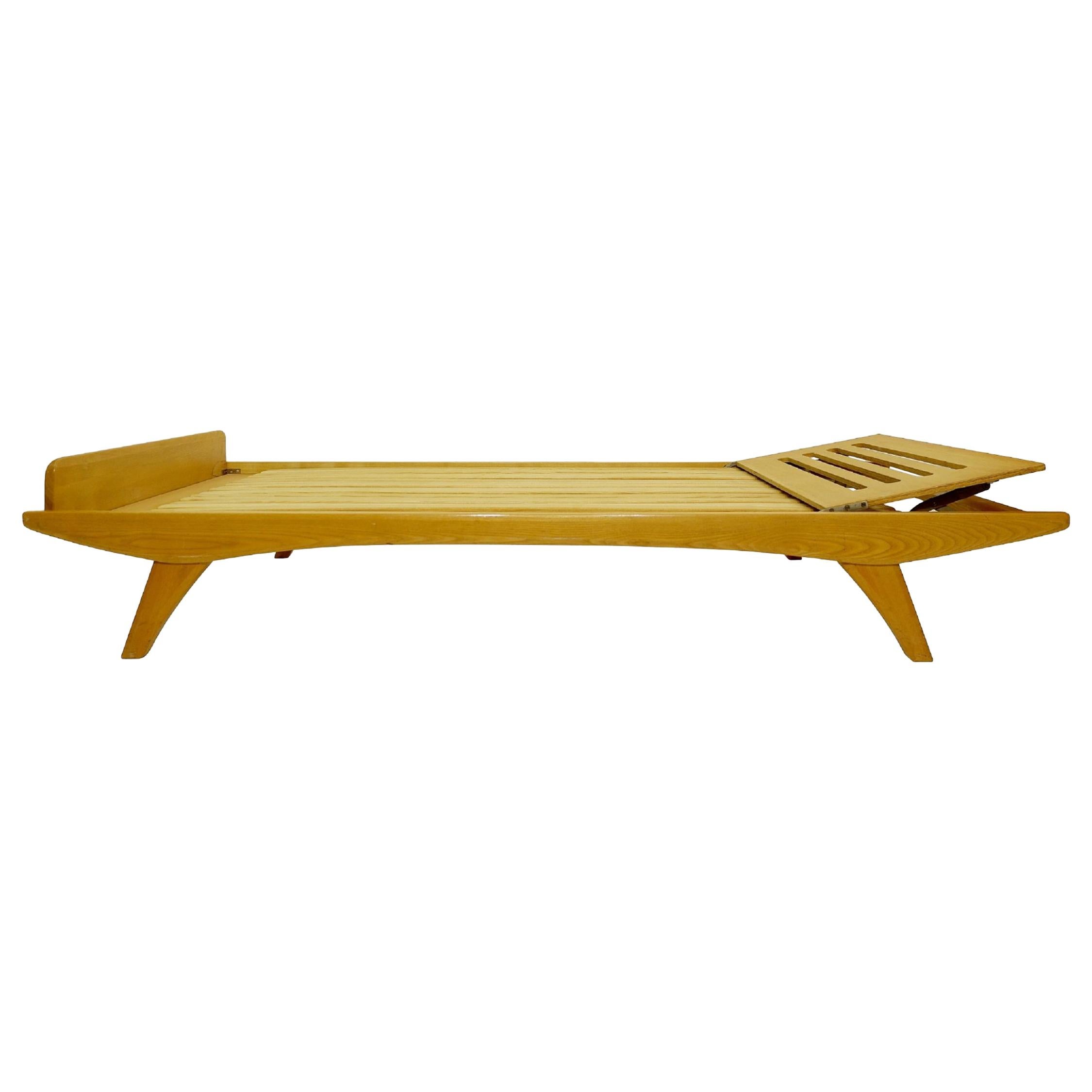 Daybed in Ashwood by Holma, 1960s, Swiss