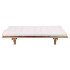 Daybed in Pine and Canvas, Made in Denmark 1960s