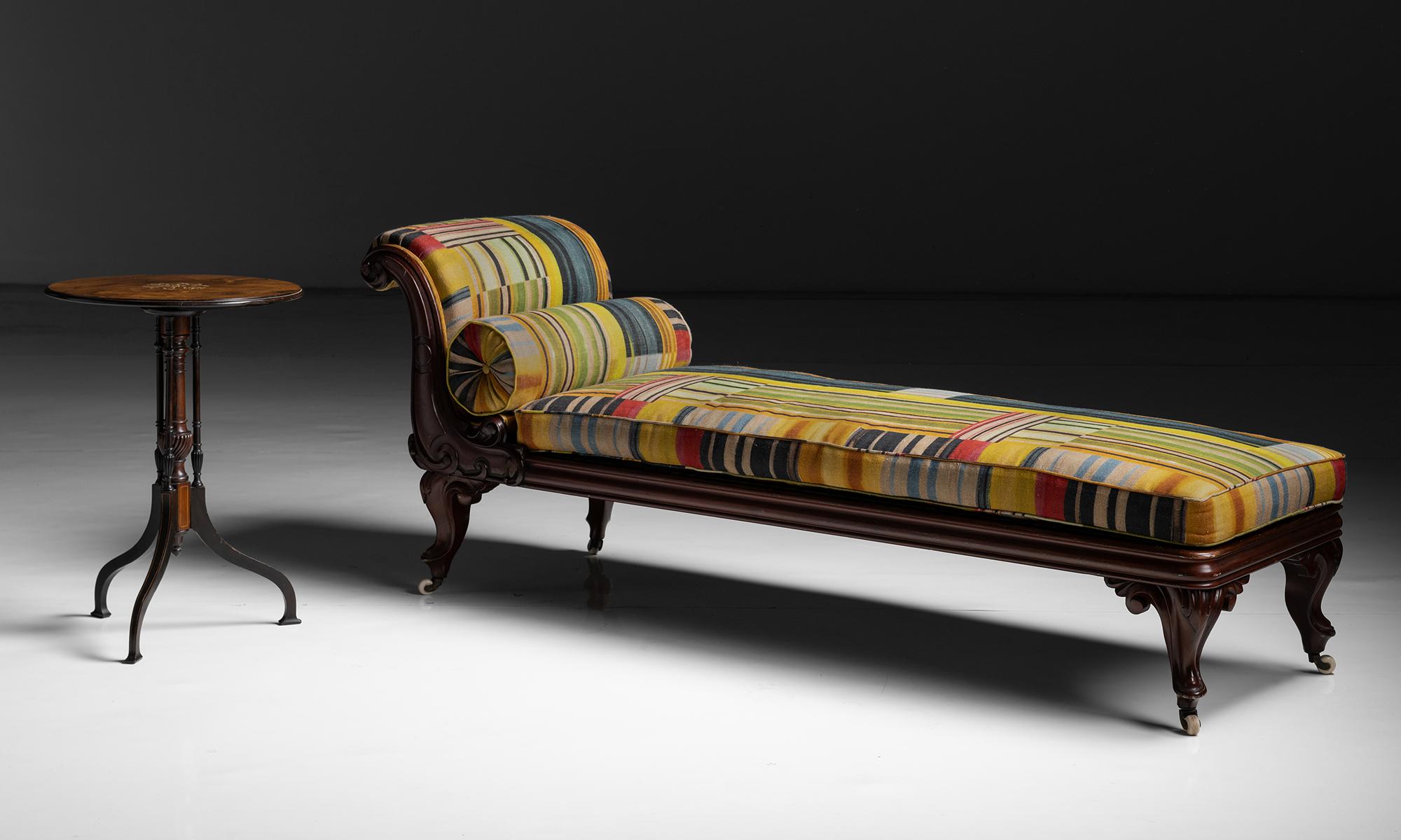 Daybed in Striped Linen by Pierre Frey, England circa 1870 3