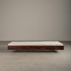 Daybed in Tropical Hardwood and Iron, Jorge Zalszupin, Brazilian Modern Design