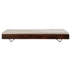 Vintage Daybed in Tropical Hardwood and Iron, Jorge Zalszupin, Brazilian Modern Design