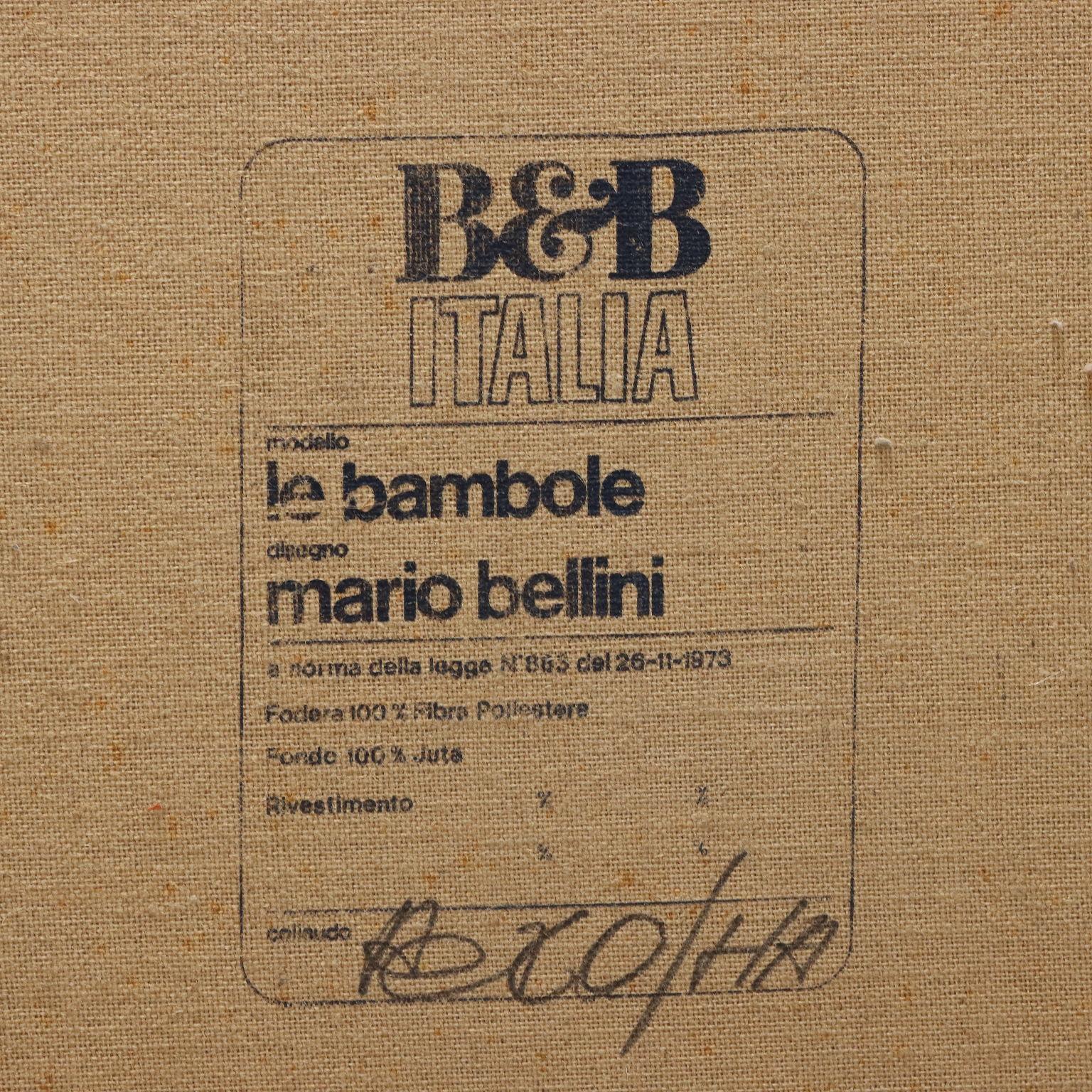 Daybed 'Le Bambole' Mario Bellini per B&B, anni 70s, bianco 4