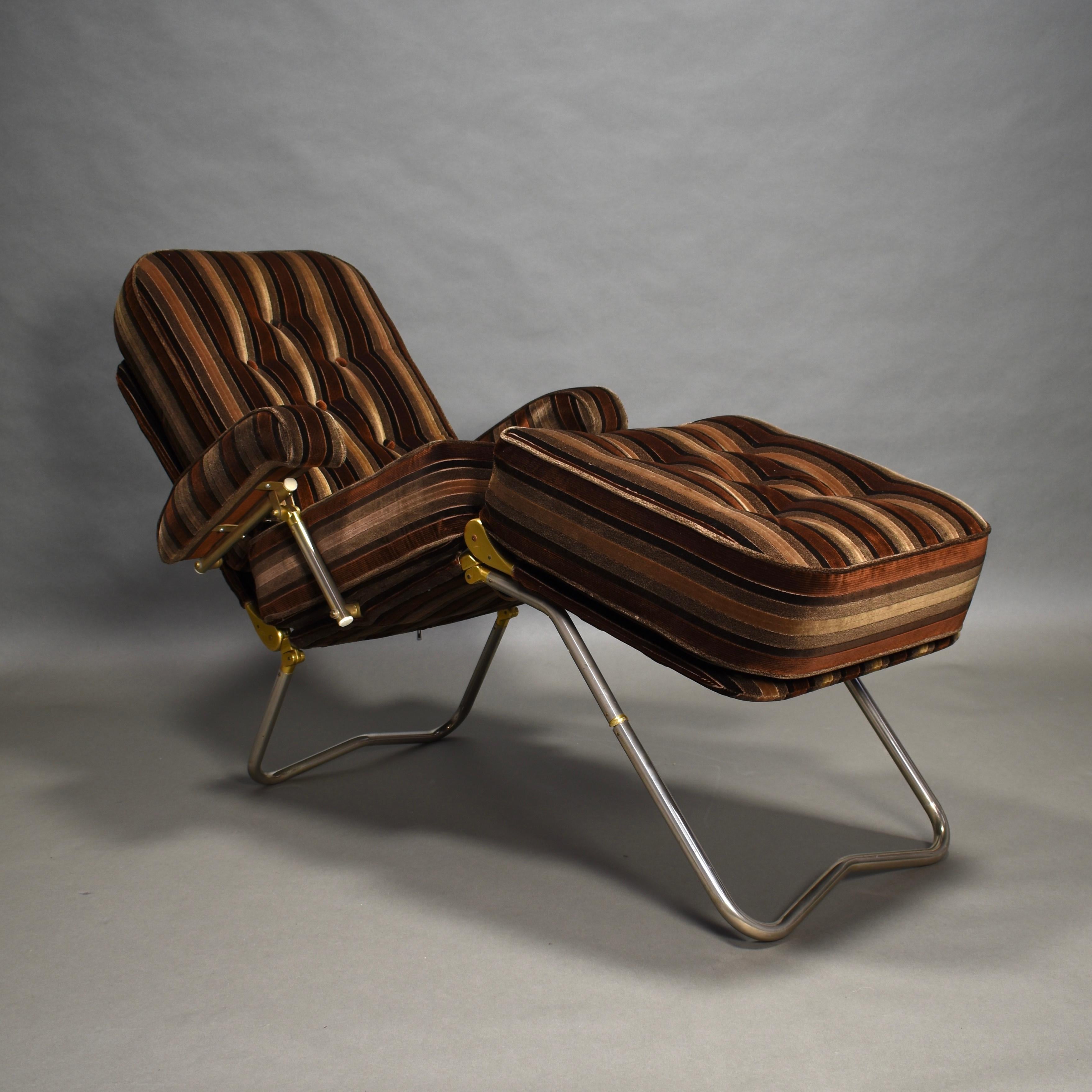 Daybed Lounge Chair by Condor Paris, Rue La Fayette, France, circa 1970 3