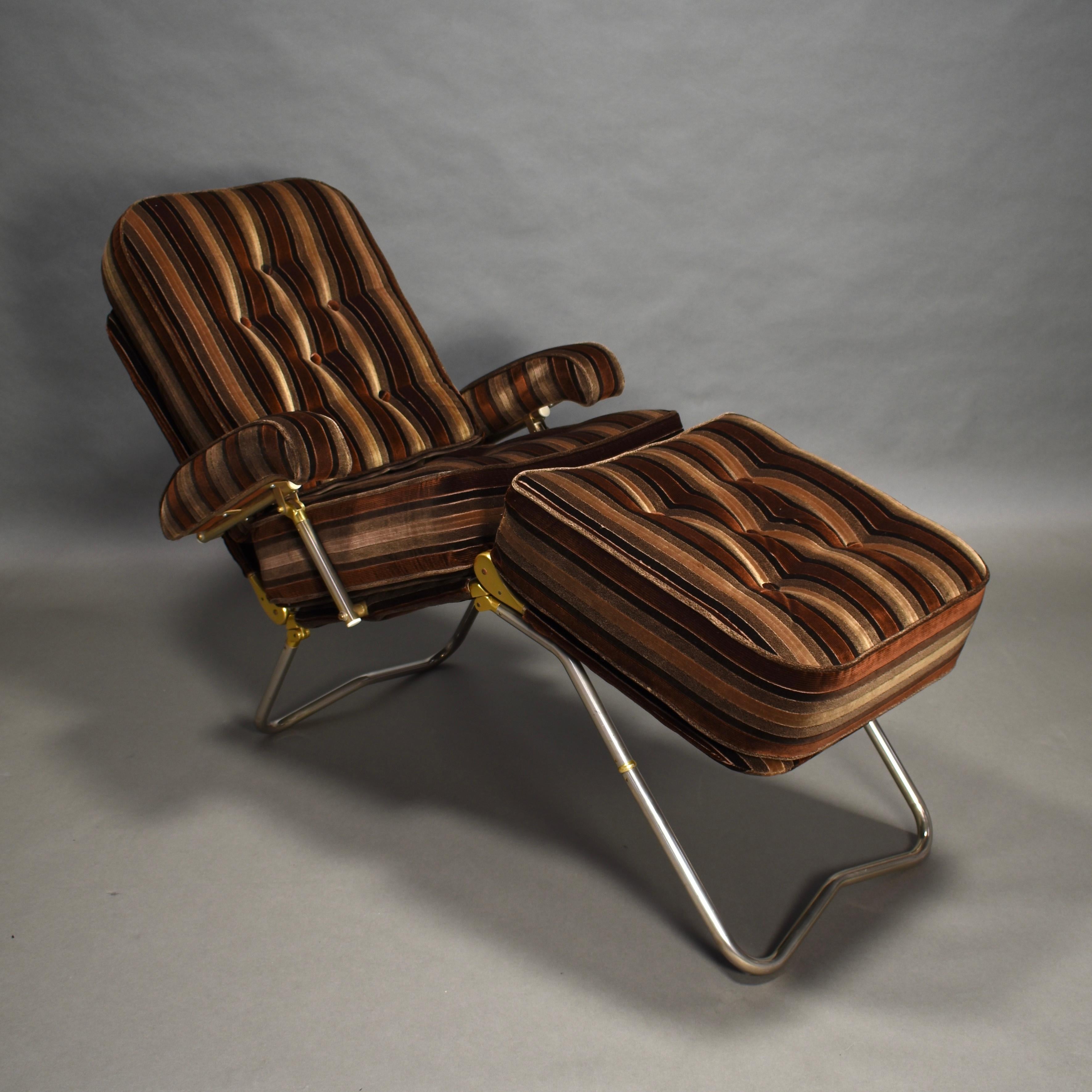 Daybed Lounge Chair by Condor Paris, Rue La Fayette, France, circa 1970 4