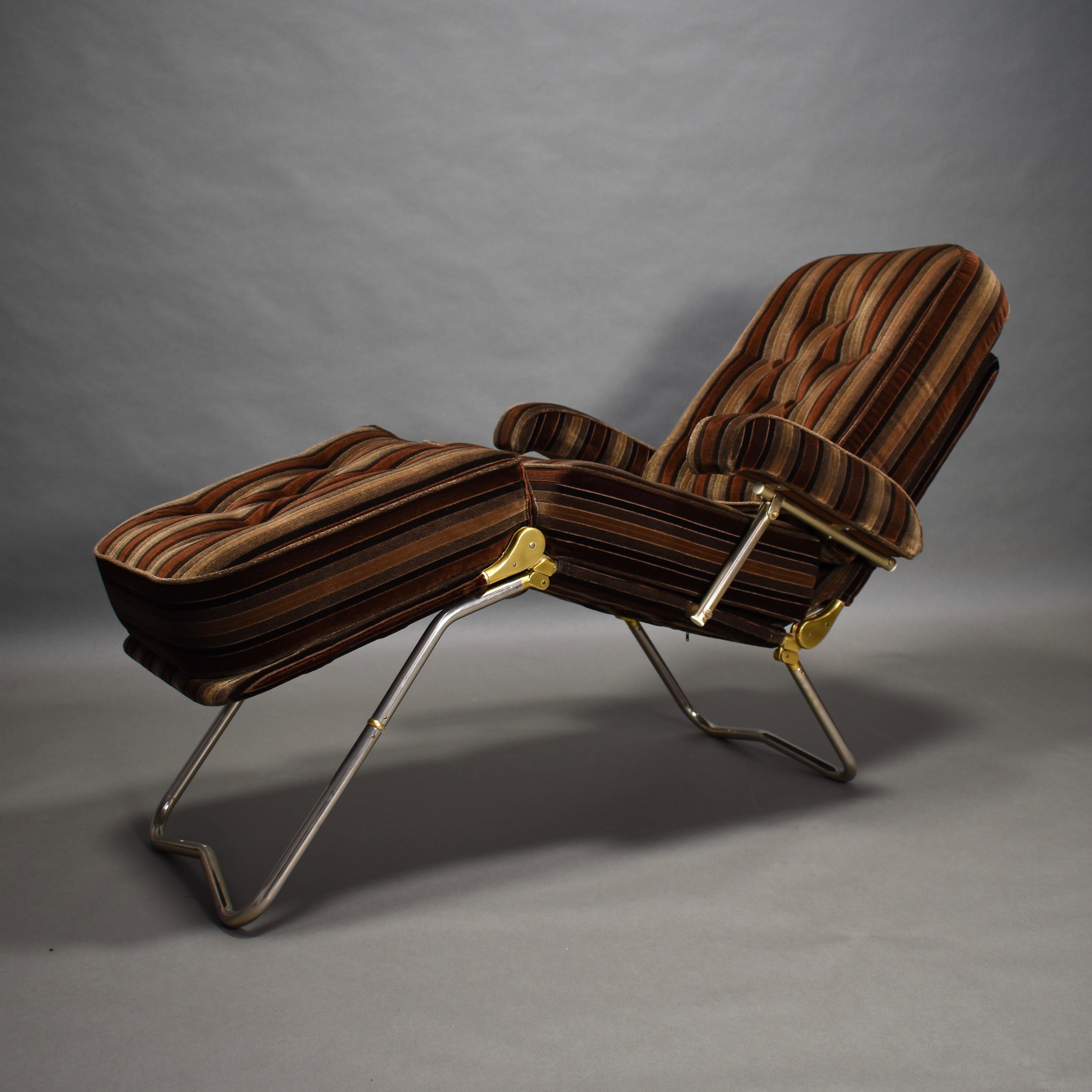 Daybed Lounge Chair by Condor Paris, Rue La Fayette, France, circa 1970 1