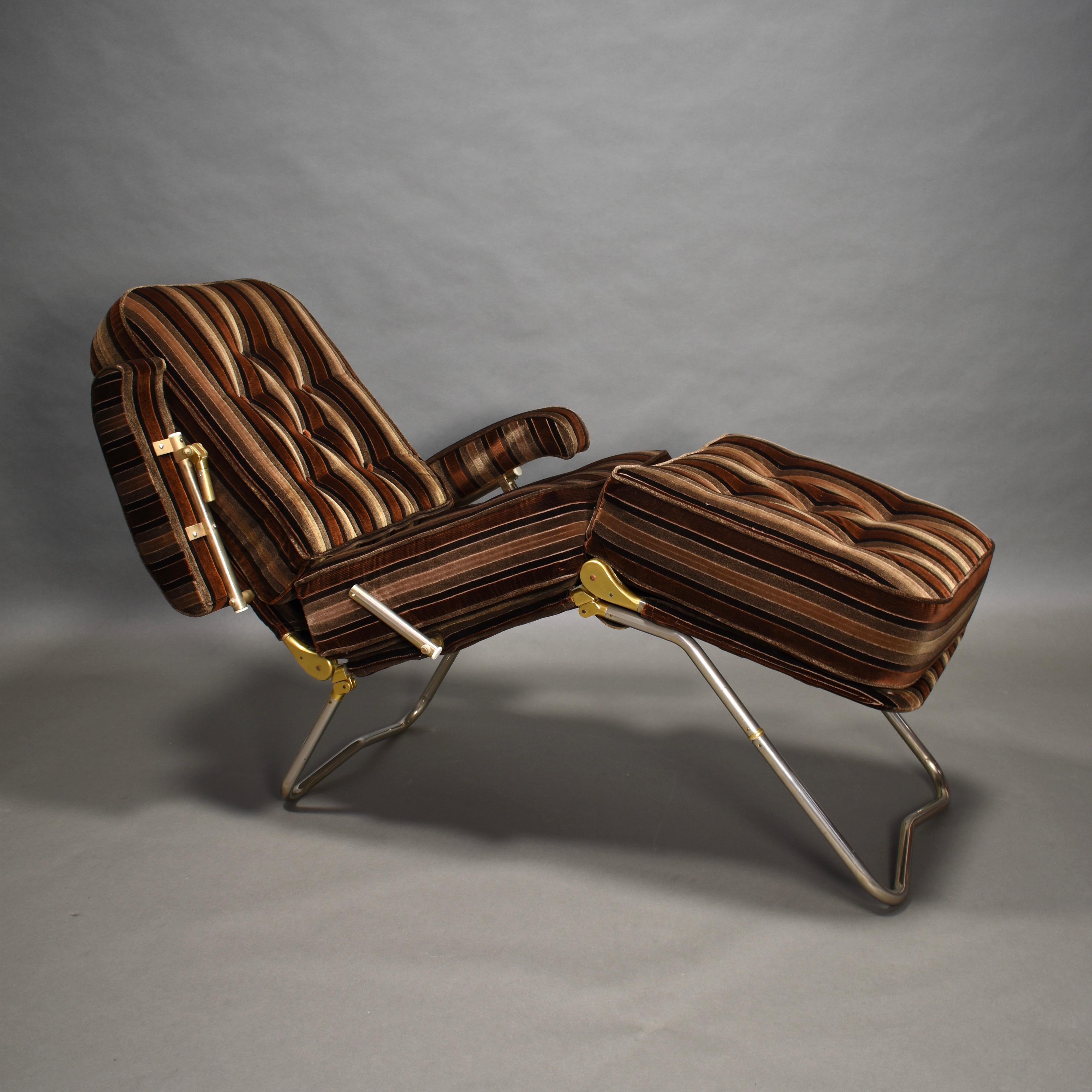 Daybed Lounge Chair by Condor Paris, Rue La Fayette, France, circa 1970 2