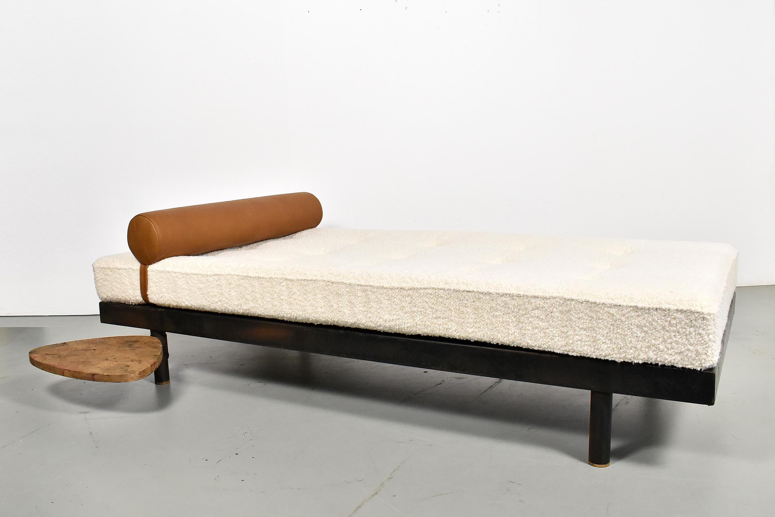 French Daybed Model S.C.A.L. Designed by Jean Prouvé for Cité Cansado, Mauritania, 1950