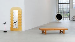 Daybed or Table massive Pine Wood 1968 Les Arcs France attr. Charlotte Perriand